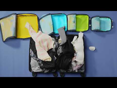 How to Pack Effortless with Gonex Compression Packing Cubes Set