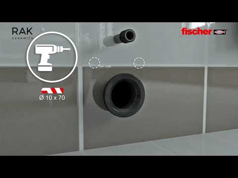 Hidden fixation systems for back to wall and freestanding sanitaryware products from Fischer