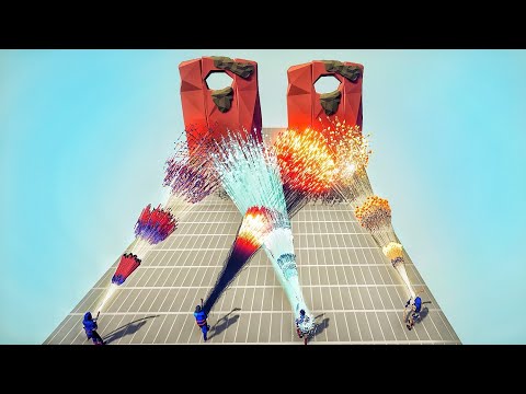 2x GIANT SHIELD vs 4x EVERY GOD  ( *NEW* DEFLECT SHIELD) -Totally Accurate Battle Simulator TABS