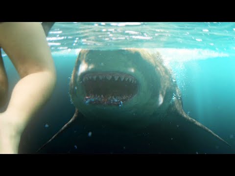 Megalodon Shark - Beach Attack Scene | Best Movie Scenes | Movieclips