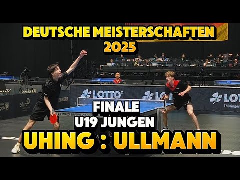 Der Titelfavorit on 🔥TT-Finals 2025 - U19 Jungen [FINALE]  L.Ullmann(2276TTR) :  A.Uhing(2148TTR)