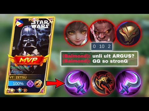 MOONTON THANKS FOR THIS NEW ITEM BUILD FOR ARGUS!!! ARGUS UNDERRATED BUILD | MOBILE LEGENDS