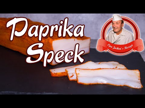 Paprika Speck selber machen - Speck räuchern - Opa Jochens Rezept