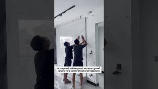 Download lagu WPC wall panel background wall. Marble sheet installation. Decorative material supplier. #wpc #wall mp3