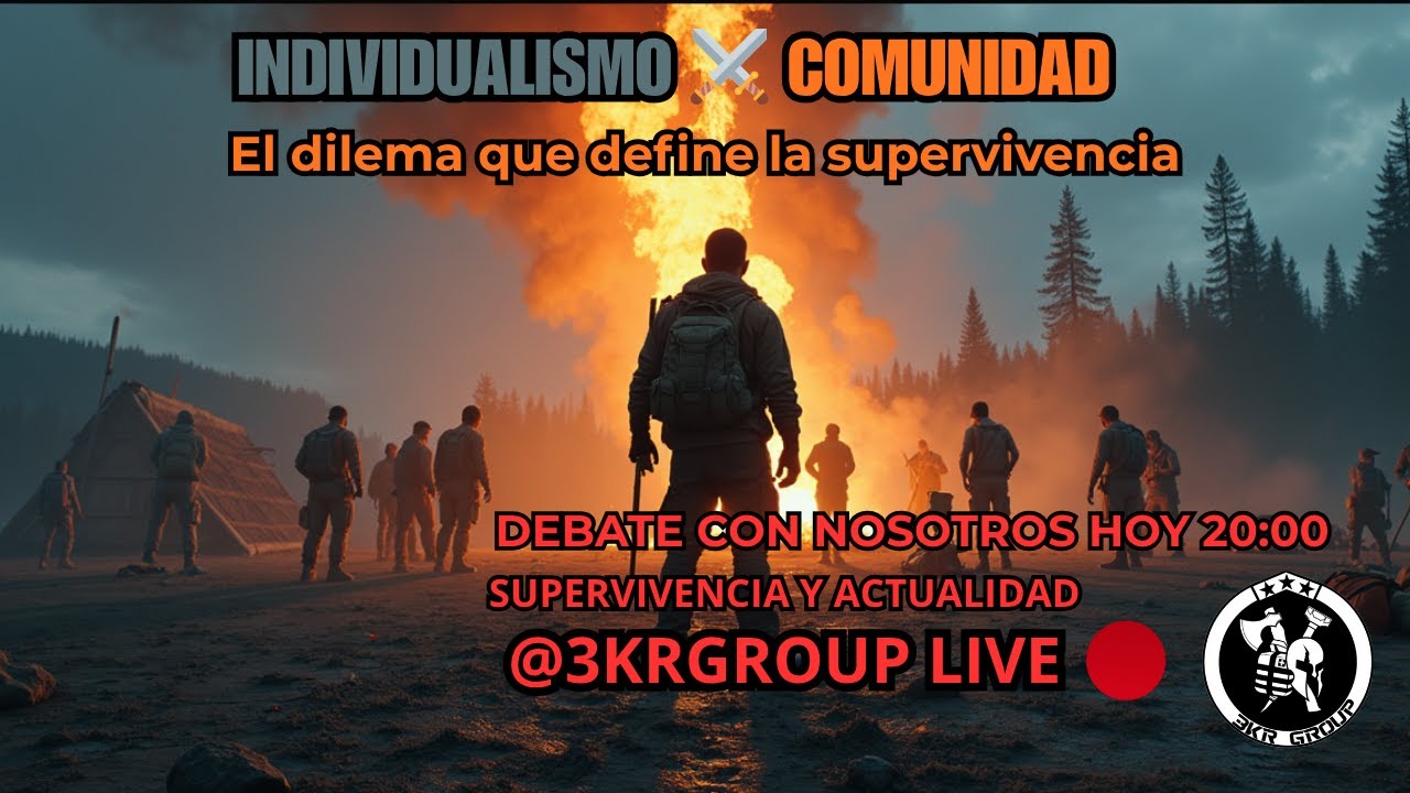 🧠 “¿De verdad sobrevivirías mejor solo… o con otros?”🎥 3KRGroup LIVE – Individualismo vs Comunidad