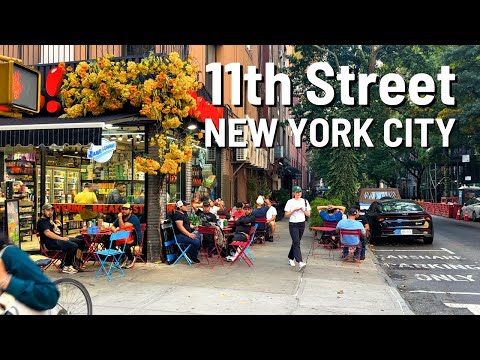 NEW YORK CITY 11th Street 🇺🇸 Downtown Walk 4K