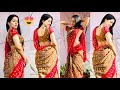 Mirnalini Ravi Hot Latest Sexy Hip Back Show In Saree MUST WATCH Redhot Mirnalini