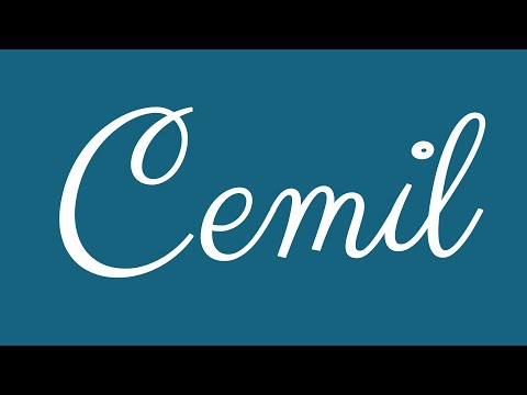 Learn how to Write the Name Cemil Signature Style in Cursive Writing