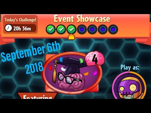 PvZ Heroes - Event Showcase - 06/09/2018 (September 6th) - Daily Challenge (Day 3) + 2X Pack Opening