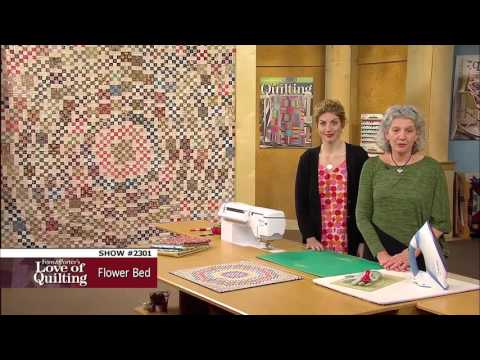 Love of Quilting Preview: A Circular Design Using Straight Seams! (Flower Bed, 2301)