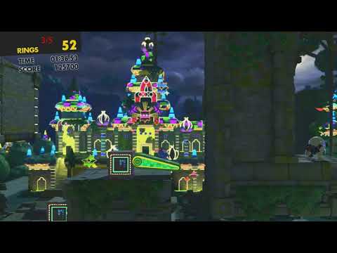 Sonic Forces - Stage 13 All Red RIngs Casino Forest (Mystic Jungle)