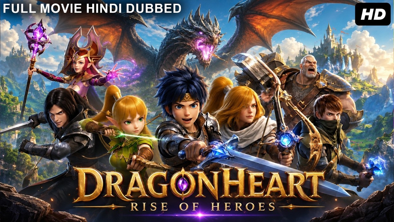 DRAGONHEART: RISE OF HEROES - Hindi Dubbed Movie | Cartoon Movie | Fantasy Animated Adventure Movies