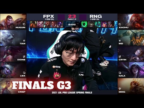FPX vs RNG - Game 3 | Grand Finals LPL Spring 2021 playoffs | FunPlus Phoenix vs Royal Never Give Up