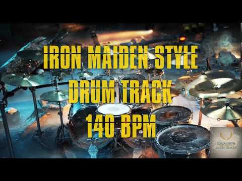 Iron Maiden Styled Drum Track - 140 BPM