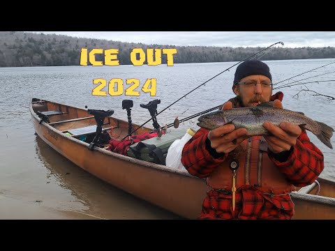 Ice Out 2024 Canoe Trip Shakedown - Adirondack Trout Fishing & Canoe Camping Solo