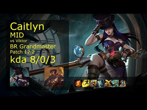 Caitlyn vs Viktor Mid - BR 8/0/3 Patch 12.2 Gameplay