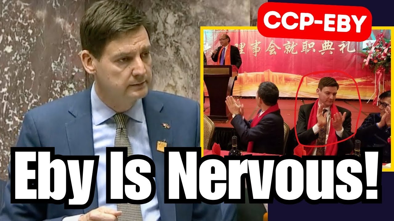 David Eby looks nervous answering for his CCP connections!