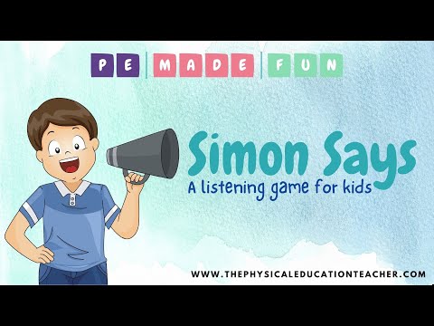 Simon Says A Listening Game for Kids Ages 2-8 | Brain Break | Follow the Leader (w/audio)