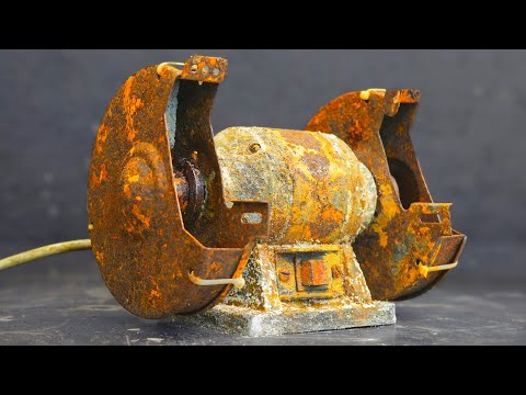 Restoring a Broken Bench Grinder | Genius Mechanic Work – Amazing Results!
