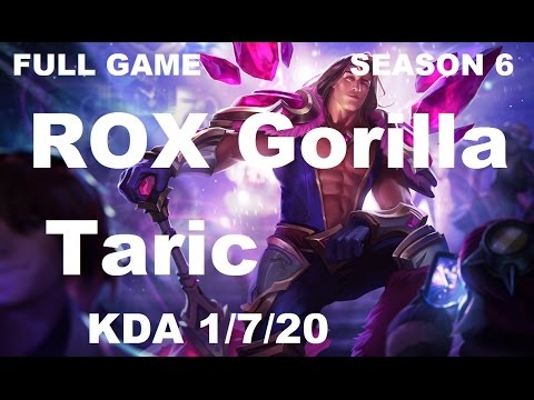ROX Gorilla - Taric vs Thresh - Support - Full Game