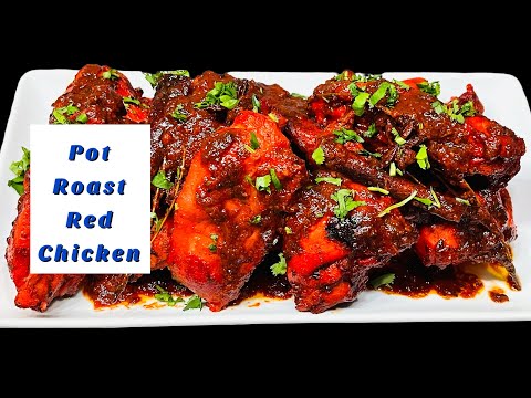 Guyanese Pot Roast Red Chicken/ One Pot Chicken Recipe #chickenrecipe