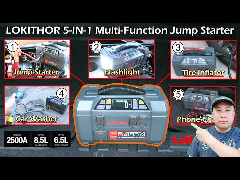 5-IN-1 Multi-Function Jump Starter | LOKITHOR AW401