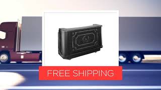 Cambro BAR730DSPMT667 Cambar 80 lb. Center Ice Sink Black and Gray 7-Bottle Speed Rail Portable Bar