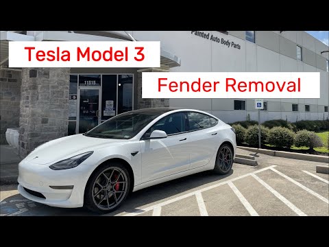 2017-2023 Tesla Model 3 Fender Removal & Installation (Driver Side)