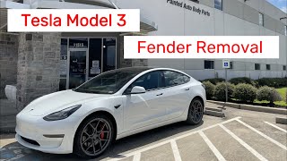 2017-2023 Tesla Model 3 Fender Removal & Installation (Driver Side)