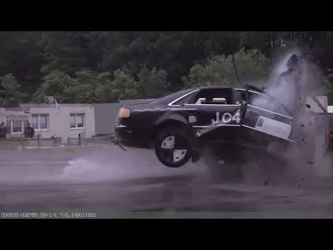 Crash test demonstrates fatal consequences of a speeding accident