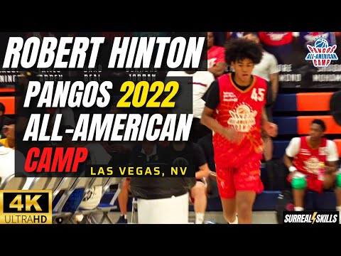 Robert Hinton (CLASS of 2024) at the 2022 Pangos All American Camp *June 5-7* in Las Vegas, NV 🏀💯4K