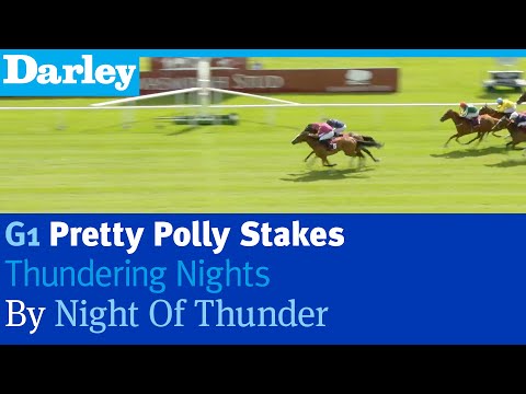 Thundering Nights by Night of Thunder wins the G1 Pretty Polly Stakes at Curragh