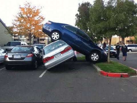 Top 10 Funniest Parking Fails COMPILATION! - [2014]