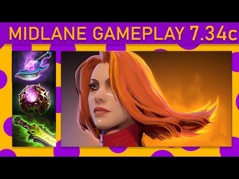 ⭐Lina 20+ Kills! Mid Gameplay - Dota 2 Top MMR