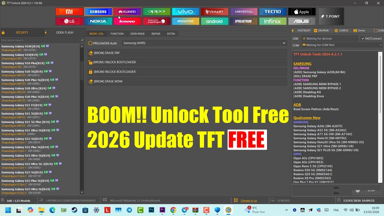 All Samsung Frp Tool 2026, google Account Remove Android 14/15/16 | FRP Unlock FFT New