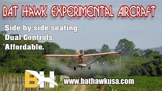 Bat Hawk side by side seating, two seat experimental aircraft, from bathawkusa.com