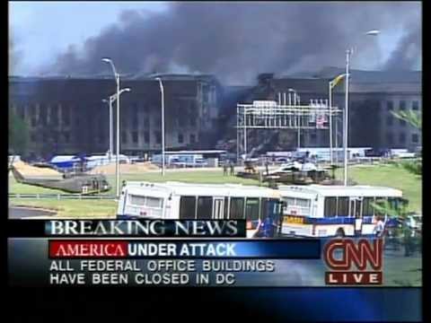 CNN 9/11 LIVE TV Coverage 2:15  P.M - 2:30 P.M