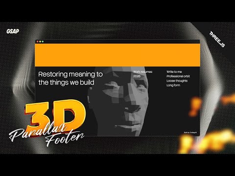 This 3D Parallax Footer Reveal Ended Up Being Way More Interesting Than Planned