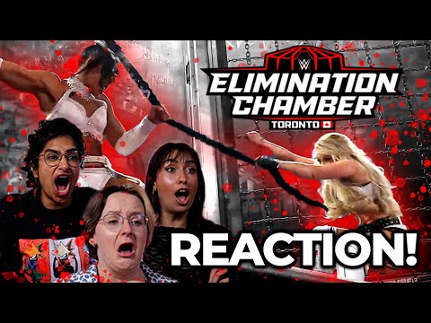 Girls (that kinda watch wrestling) React to Women's Elimination Chamber 2025! #wwe #wrestlemania