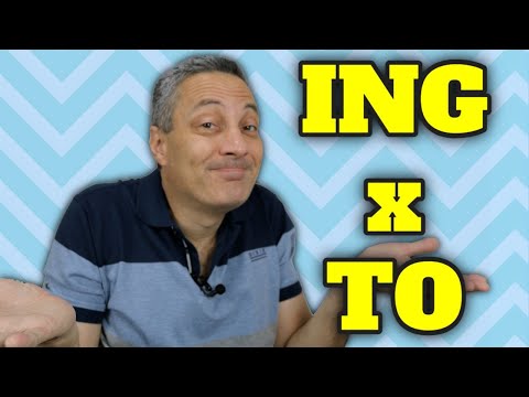 When to use TO or ING in English sentences