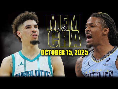 Memphis Grizzlies vs Charlotte Hornets Full Game Highlights - October 15, 2025 | NBA Preseason