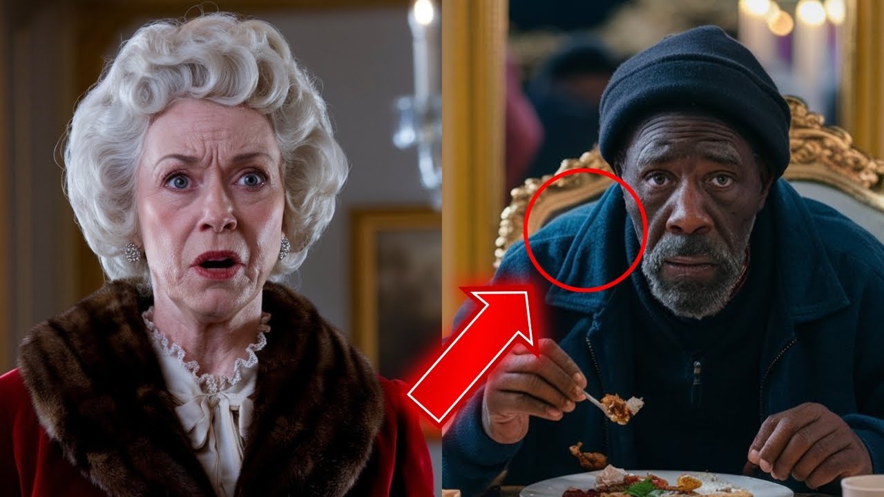 A Rich Lady fed a black homeless man, when she recognized him she was shocked…