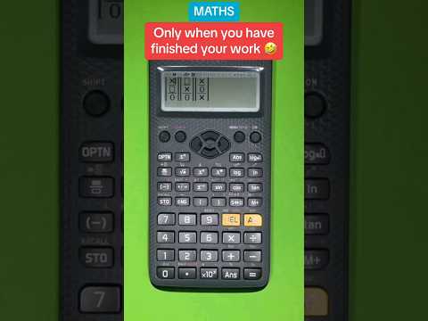 Cool Casio calculator trick to play Tic Tac Toe | #maths #calculator