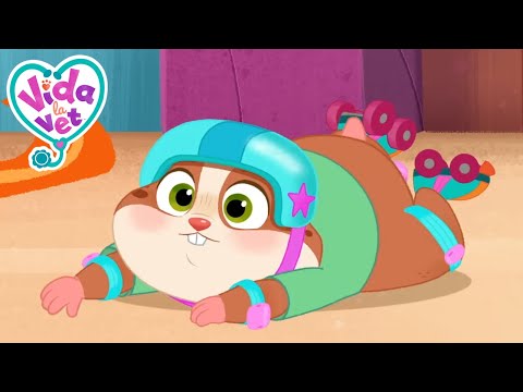Il popcorn ha un nuovo hobby ⛸ | Vida la Vet | Cartoni animati per bambini