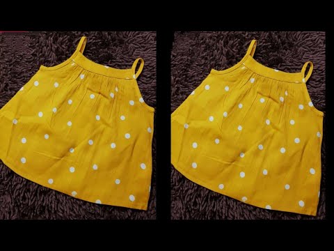 গরমের আরামদায়ক বেবি টপস কাটিং ও সেলাই Summer Baby Frock /tops Cutting & Stitching Easy Method