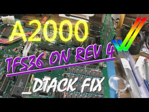 Commodore Amiga A2000 Rev 4 - TF536 Audio Too Fast & NMI Issue _DTACK Fix