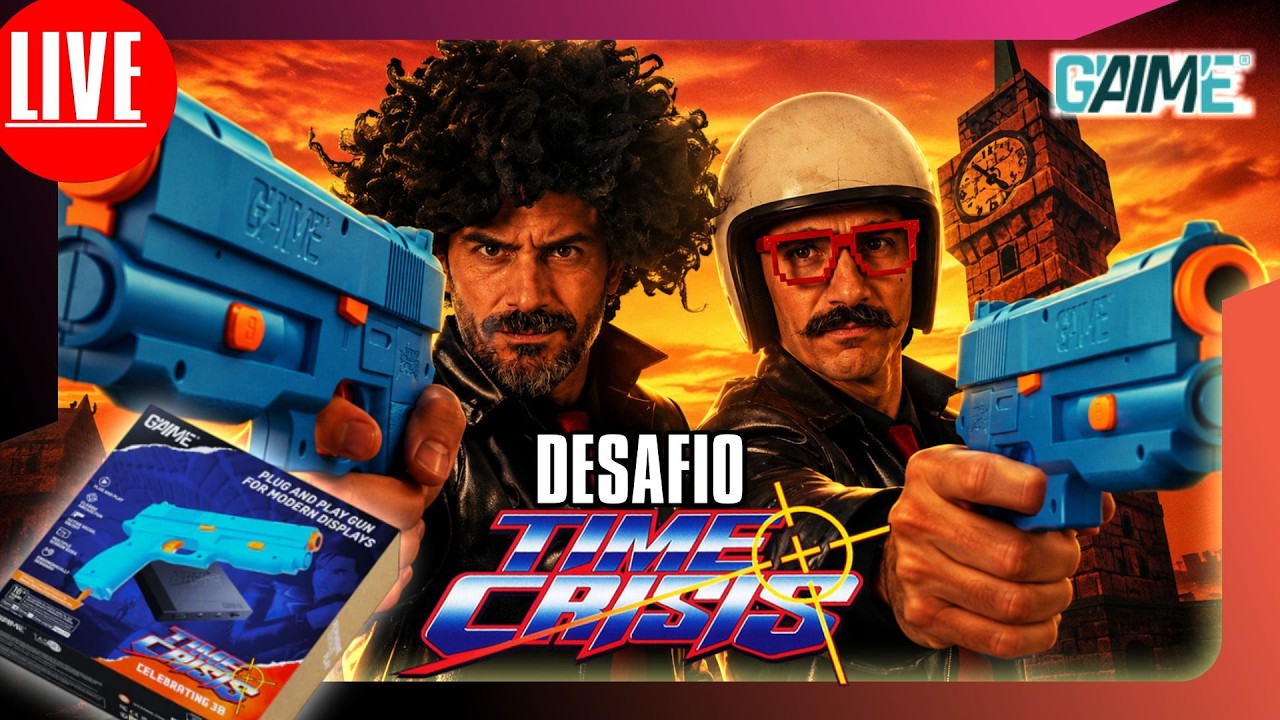 🎮🔫🚨 AO VIVO  - DESAFIO COM A PISTOLA G’AIM’E Time Crisis Light Gun + 3 JOGOS #GAIME #timecrisis