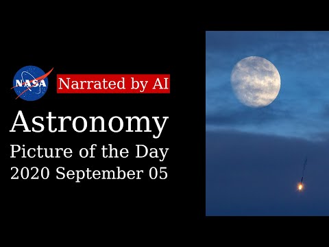 APOD: 2020-09-05 - A Falcon 9 Moon (Narrated by Emma)