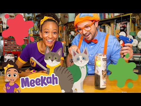 Blippi & Meekah Make Art at Tinkertopia! | Educational Videos for Kids | Blippi and Meekah Kids TV
