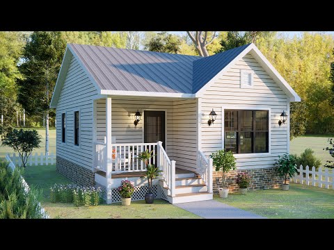 22'x29' (7x9 Meters) Modern Small House Design | 2 Bedrooms | Tiny House Full Tour